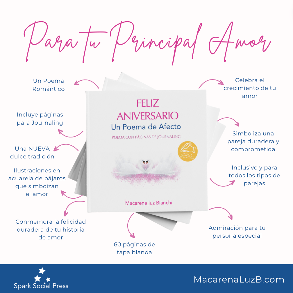 Libro de Regalo Romántico de Aniversario con Páginas para Journaling