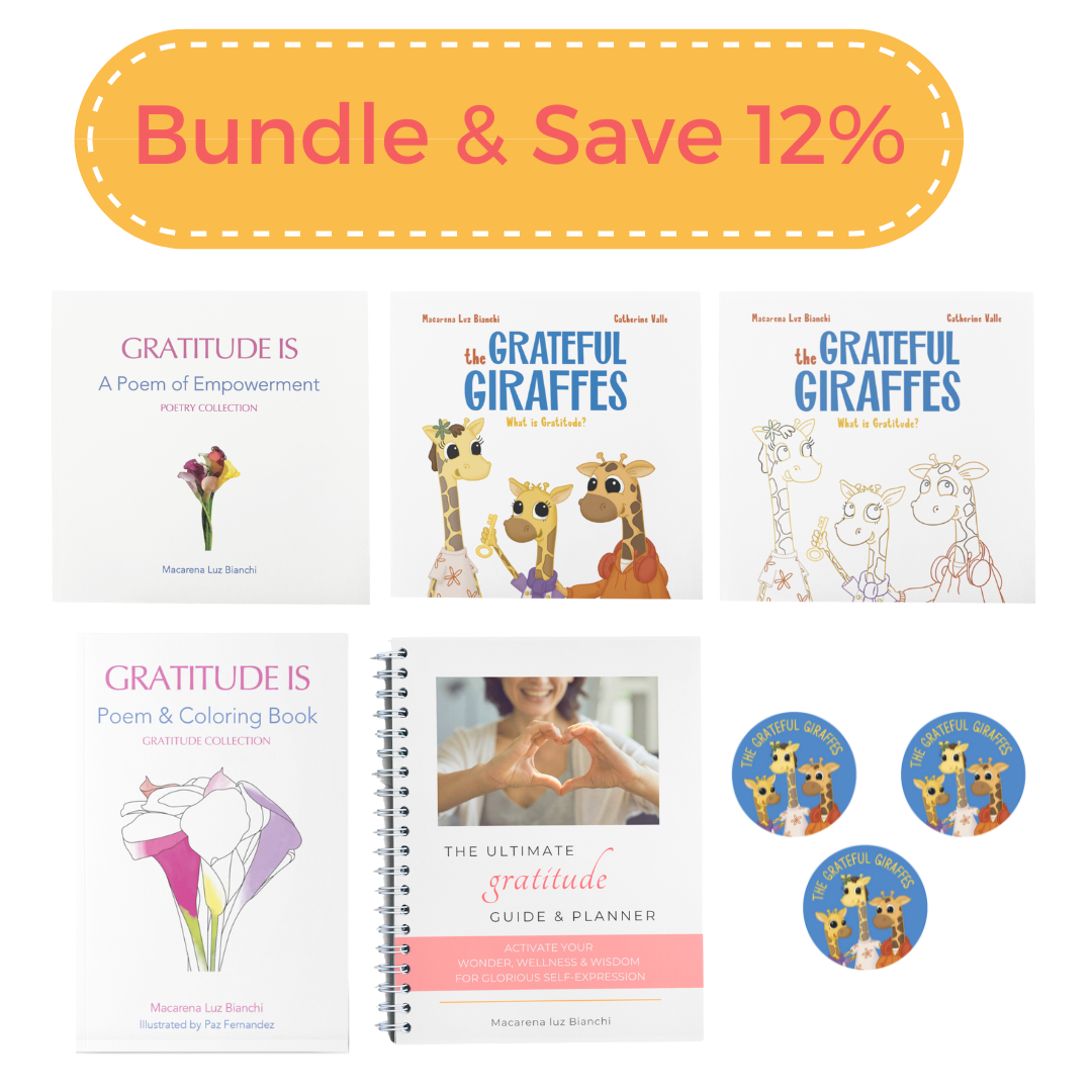 Gratitude Family: 5 Books & Stickers Bundle